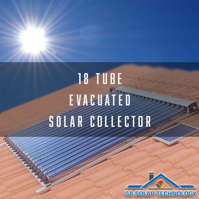 SA Solar Technology 18 Tube Evacuated Solar Collector