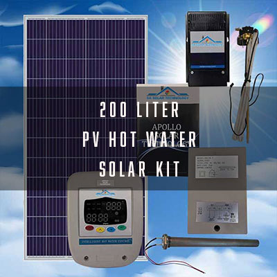 SA Solar Technology 200 Liter PV Hot Water Solar Kit